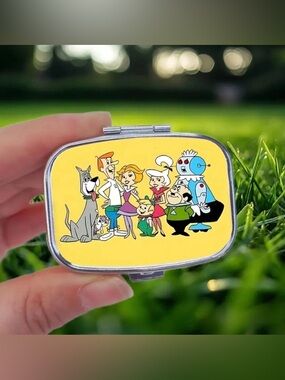 Character Inspired Pill Organizer 2-Compartment Compact Pill Case New